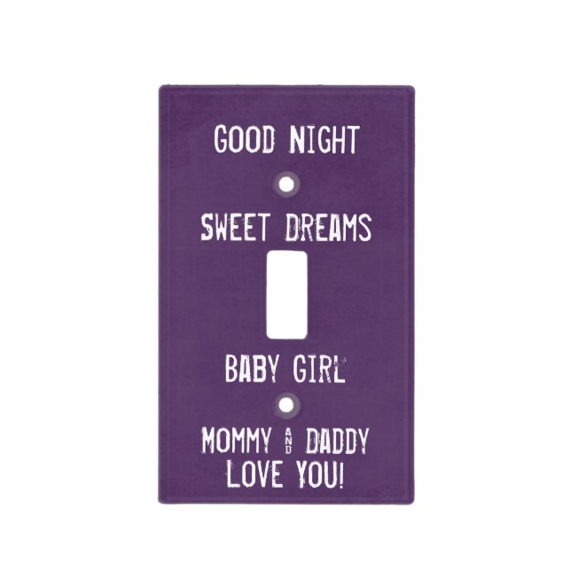 Chalkboard Light Switch Cover (Front)