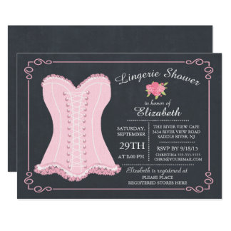 Lingerie Bridal Shower Invitation Wording 6