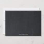 Chalkboard Lingerie Shower Invitatio Invitation (Back)