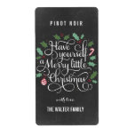 Chalkboard Little Christmas Wine Bottle Labels<br><div class="desc">These stylish labels can be used to dress up wine bottles or other food/beverage containers of your choice! Visit our website at www.berryberrysweet.com for more design options.</div>