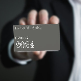 Chalkboard look  2024  -  graduation name card