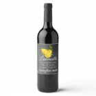 Chalkboard Look Limoncello Liquor Bottle Label |