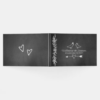 Chalkboard Look Wedding Guest Book