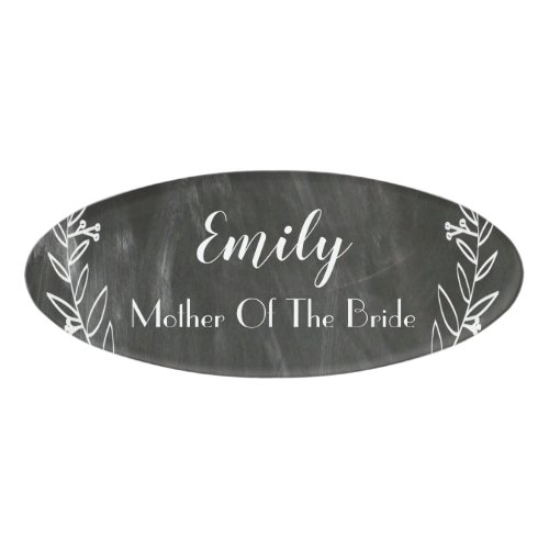 Chalkboard Magnetic Acrylic Wedding Name Badge