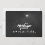 Chalkboard Manger Holiday Card<br><div class="desc">Send your Christmas greetings with a chalkboard manger image,  the simple reminder of the season.</div>