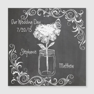 CHALKBOARD MASON JAR GARDEN WEDDING