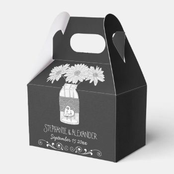 Chalkboard Mason Jar Personalized Favor Box by SpecialOccasionCards at Zazzle