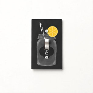 Chalkboard Mason Jar Rustic Light Switch Cover