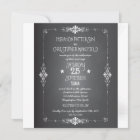 Chalkboard Mason Jar Wedding Invitation with RSVP