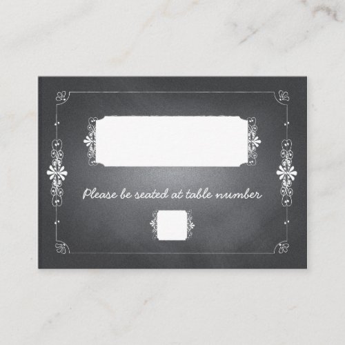 Chalkboard Mason Jar Wedding Seating Place Card Business Cards