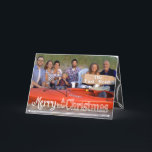 Chalkboard Merry Christmas Family Photo Card<br><div class="desc">Chalkboard Typography Christmas Photo Card  Christmas Photo Card</div>