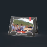 Chalkboard Merry Christmas Family Photo Card<br><div class="desc">Chalkboard Typography Christmas Photo Card  Christmas Photo Card</div>