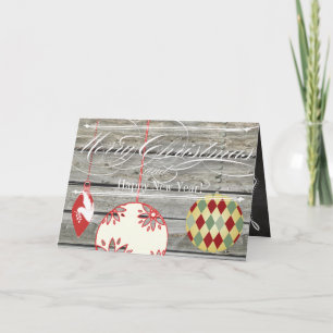 Chalkboard Merry Christmas Family Photo Card