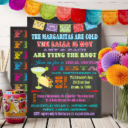 Chalkboard Mexican Fiesta Bridal Shower Invitation at Zazzle
