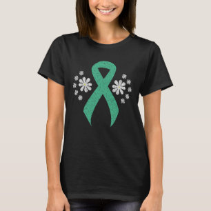 Chalkboard Mint Awareness Green Ribbon T-Shirt