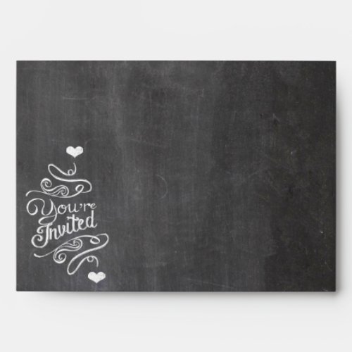 Chalkboard Modern Vintage Wedding Envelopes