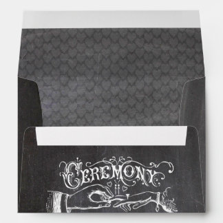 Chalkboard Modern Vintage Wedding Envelopes