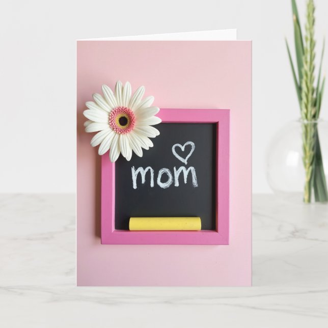 Chalkboard Mom Love Note Card (Front)
