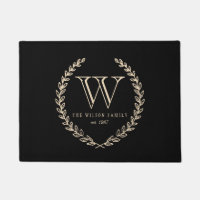 Chalkboard Monogram Doormat