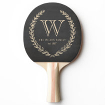 Chalkboard Monogram Ping-Pong Paddle Chalkboard Monogram Ping-Pong Paddle