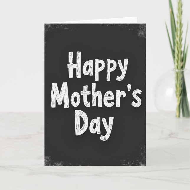 Chalkboard Mothers Day Card (Front)