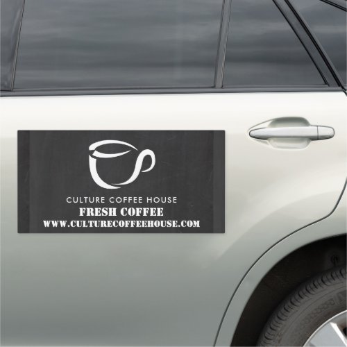 Chalkboard Mug Icon Barista Caf Coffeehouse Car Magnet