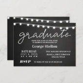 Chalkboard Open House Graduation Party Invitation (Front/Back)