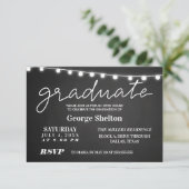 Chalkboard Open House Graduation Party Invitation (Standing Front)