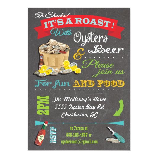 Oyster Roast Invitation 4