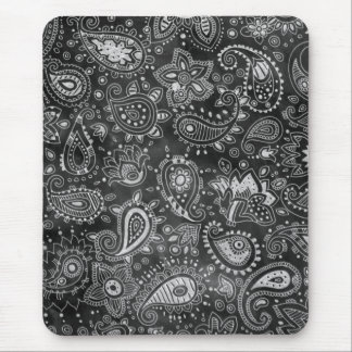 Chalkboard Paisley Mouse Pad