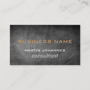 Chalkboard Pattern Gray Trendy Business Card