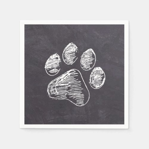 Chalkboard Paw Print - Puppy Pawty - Dog Birthday Napkins - Puppy Paw-ty ! Host your new little puppy's party or dog birthday with this simple rustic slate chalkboard and paw print puppy birthday party napkins and matching accessories , for girl and boy dogs and puppies.
Whether a new puppy or an adopted rescue dog , this simple rustic chalkboard design is perfect for all the little boy and girl dogs .
Chalkboard Paw Print - Puppy Pawty - Dog Birthday Napkins .