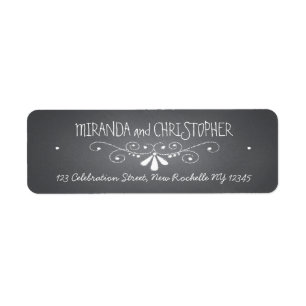 Chalkboard Personalized Return Address Labels