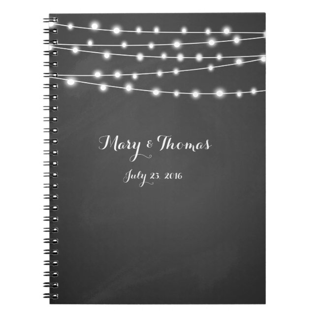 Chalkboard Photo notebook Template  Custom (Front)