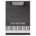 Chalkboard Piano Keyboard Clipboard at Zazzle