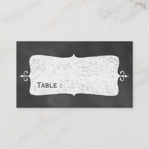 Chalkboard Place Card Business Card Templates