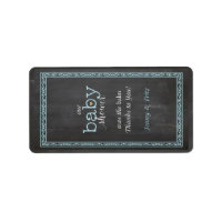 Chalkboard Posh Baby Shower Lip Balm Label