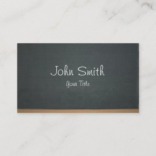 Customizable Simple Chalkboard Business Card