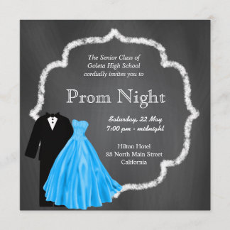 Chalkboard Prom Invitation
