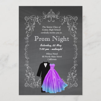 Chalkboard Prom Invitation