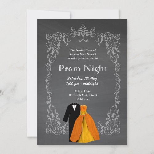 Chalkboard Prom Invitation