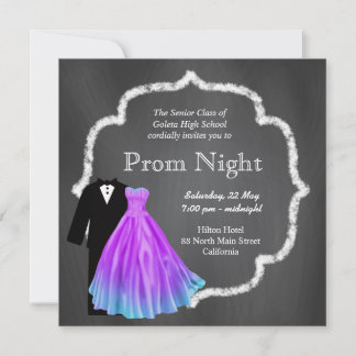 Chalkboard Prom Invitation