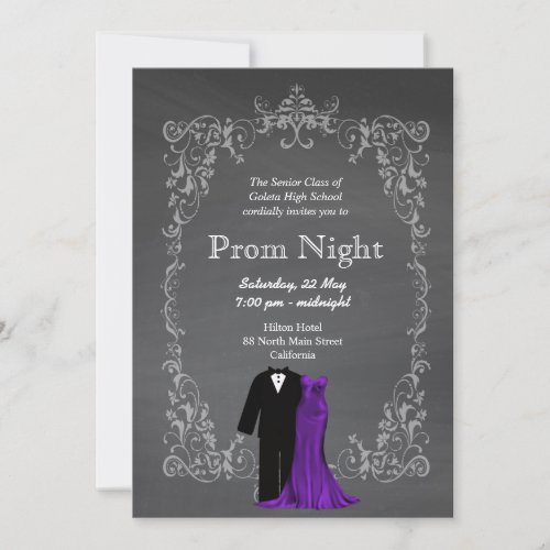 Chalkboard Prom Card
