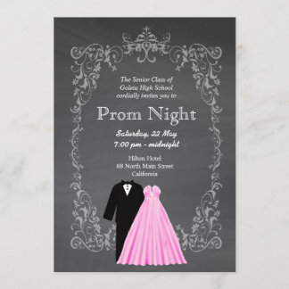 Chalkboard Prom Invitation