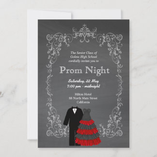 Chalkboard Prom Invitation
