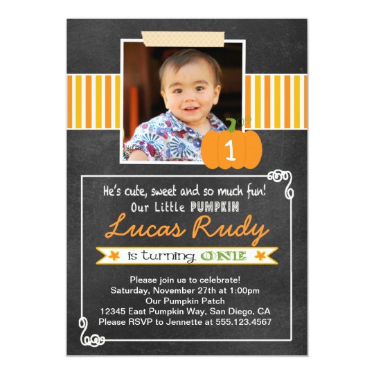 Chalkboard 1St Birthday Invitations 4