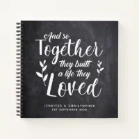 True Love Story Never Ends Couple's Scrapbook Notebook