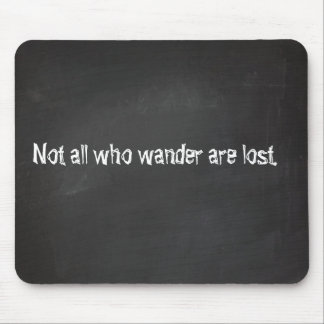 Chalkboard quotes mouse pad