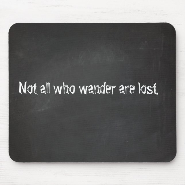 Chalkboard quotes mouse pad (Front)