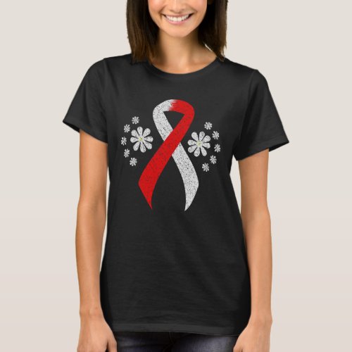 Chalkboard Red and White Ribbon T_Shirt